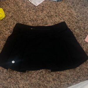 lululemon athletica Women's Black Mini Skirt
